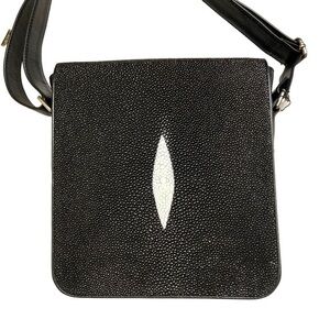 Pelgio pattaya genuine stingray leather messenger bag NEW